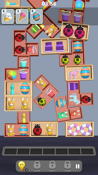 Goods Sort 3D: Physical Game - Gameplay image of android game