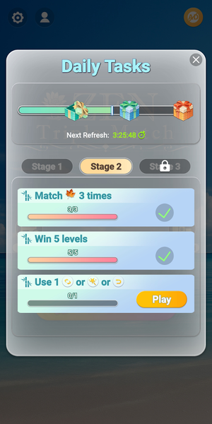 Zen Triple Match - Gameplay image of android game