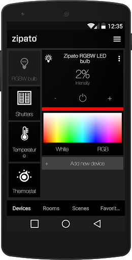 My Zipato - Image screenshot of android app