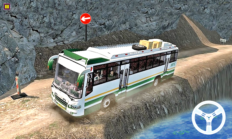 Coach Bus Driving Game - Gameplay image of android game