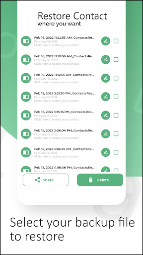 Auto Contact Backup & Restore - عکس برنامه موبایلی اندروید