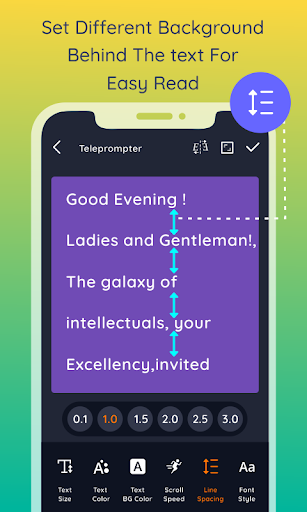 Teleprompter - عکس برنامه موبایلی اندروید