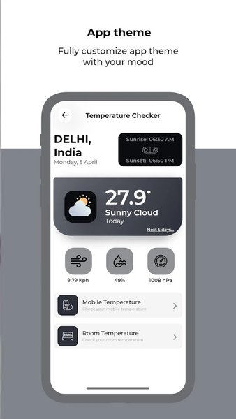 Weather & Temperature Checker - عکس برنامه موبایلی اندروید