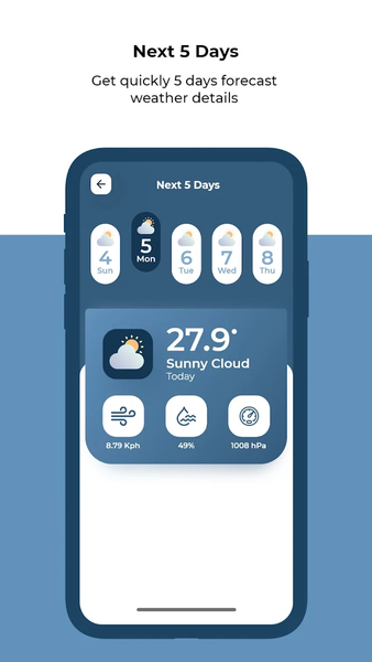 Weather & Room Temperature App - عکس برنامه موبایلی اندروید