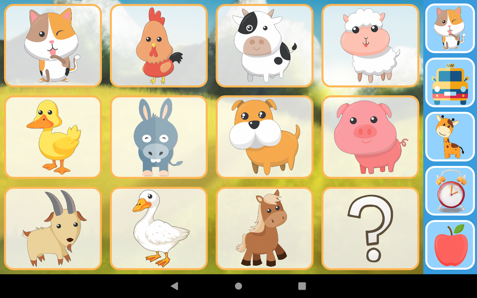 Farm animal sounds for baby - Gameplay image of android game