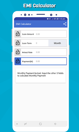 EMI Calculator - عکس برنامه موبایلی اندروید