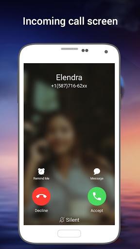 Phone X Full i Call Screen With Dialer - Image screenshot of android app