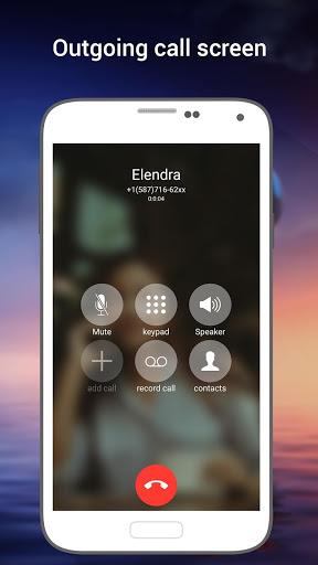 Phone X Full i Call Screen With Dialer - Image screenshot of android app