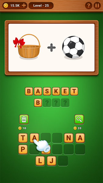 2 Pics 1 Word : Guess The Word - Gameplay image of android game