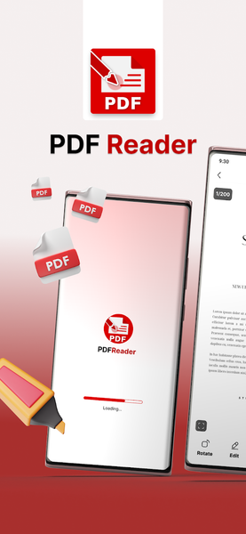 PDF Reader: All Viewer, Editor - عکس برنامه موبایلی اندروید