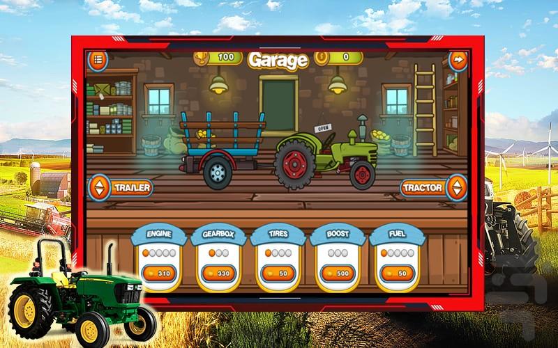 بازی تراکتور مش قربون - Gameplay image of android game