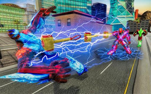 Hammer Police Robot War Games - Gameplay image of android game