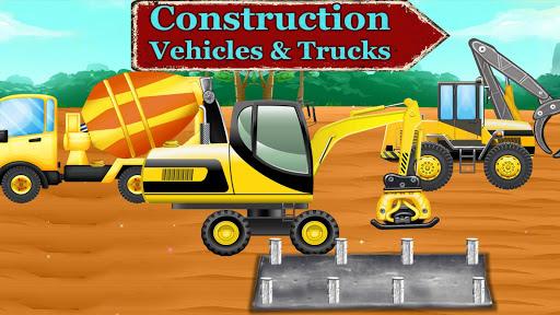 Construction Vehicles & Trucks - Gameplay image of android game