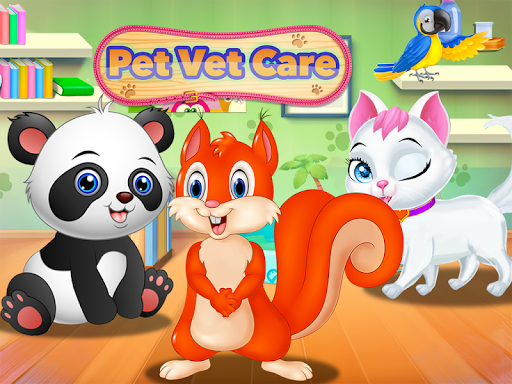 Pet Vet Care Wash Feed Animals - Gameplay image of android game