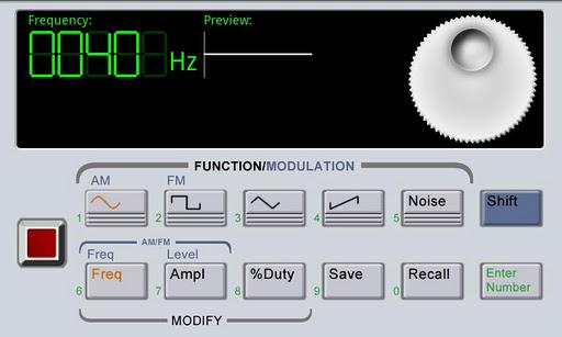 Waveform Generator Demo - Image screenshot of android app