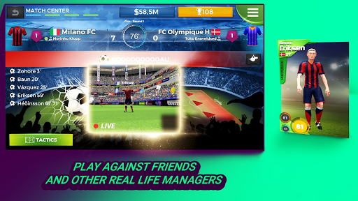 Pro 11 - Soccer Manager Game - Gameplay image of android game
