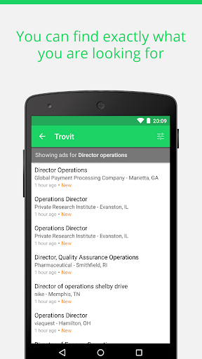 Find job offers - Trovit Jobs - عکس برنامه موبایلی اندروید