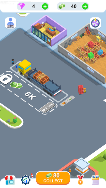 Truck Depot - Gameplay image of android game