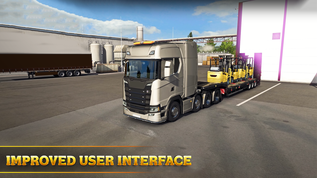 Truck Sim 2023: Transporter - Gameplay image of android game