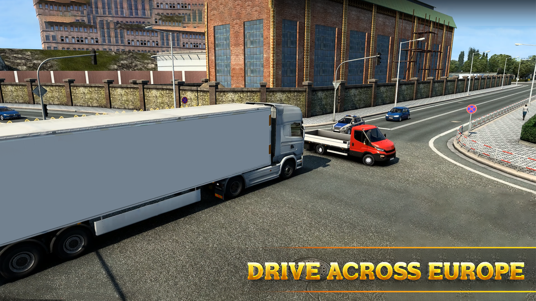 Truck Sim 2023: Transporter - Gameplay image of android game