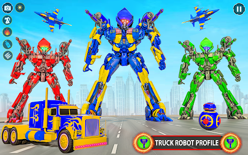 Police Truck Robot Transforms - Image screenshot of android app