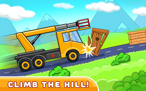 Car games for kids: building and hill racing - Image screenshot of android app