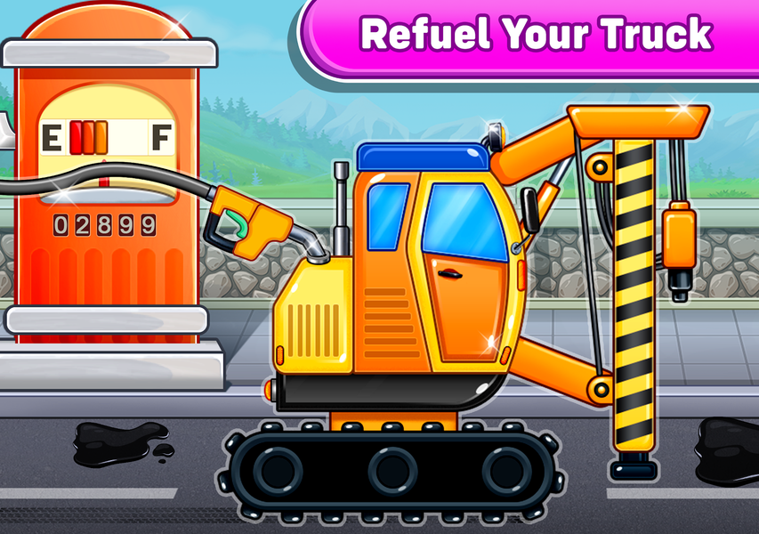 Truck Games Build House Kids ۲ - عکس بازی موبایلی اندروید