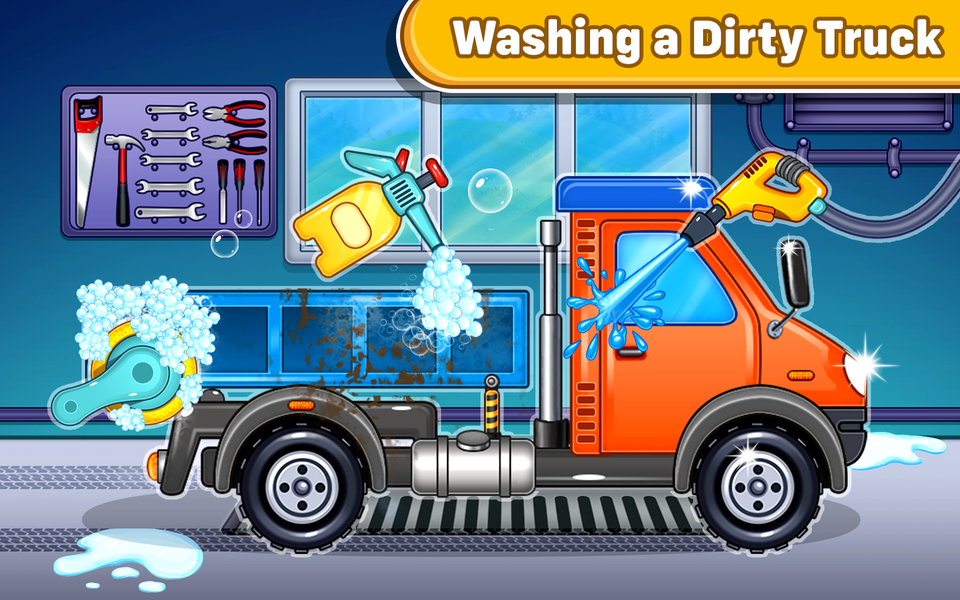Truck Games Build House Kids 2 - Gameplay image of android game
