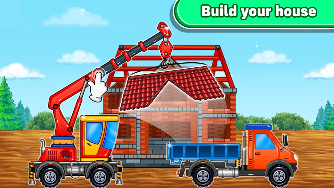 Truck Games Build House Kids ۲ - عکس بازی موبایلی اندروید