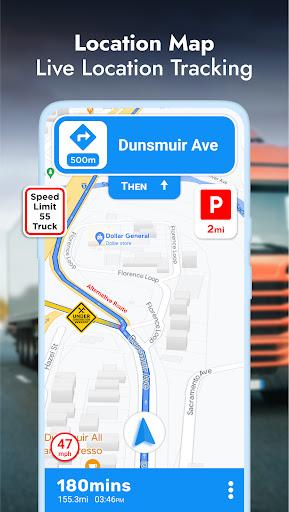 Truck GPS – Navigation, Directions, Route Finder - Image screenshot of android app