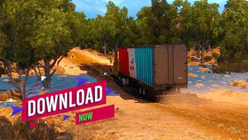 Truck Driving Simulator Real - Gameplay image of android game