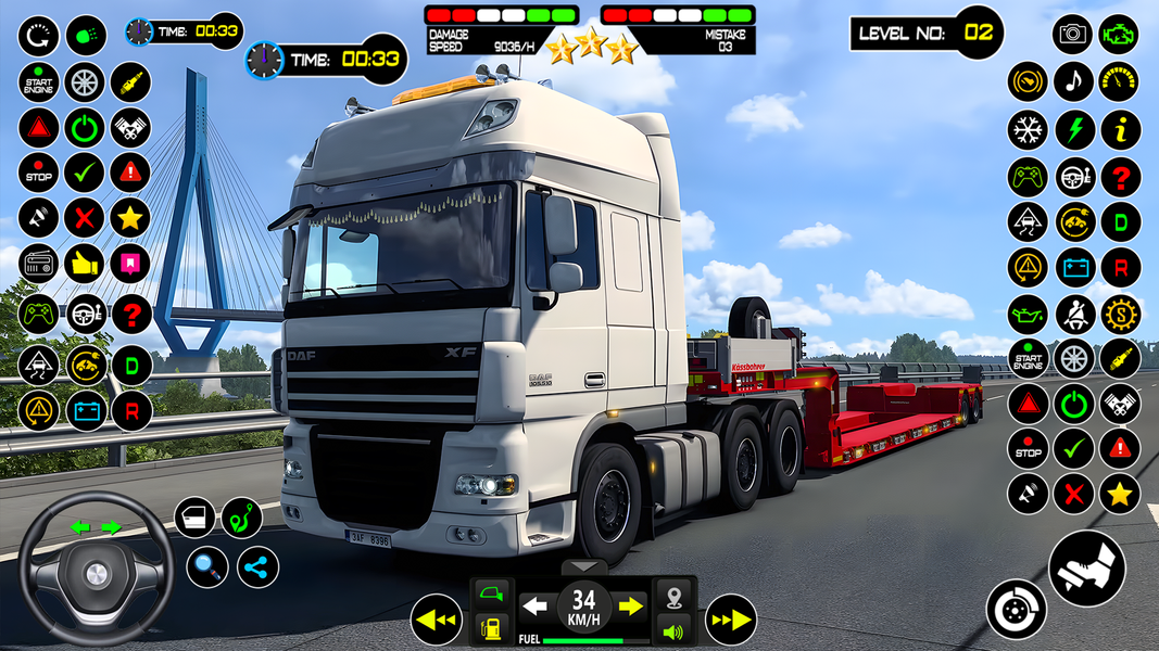 US cargo truck simulator games - Gameplay image of android game