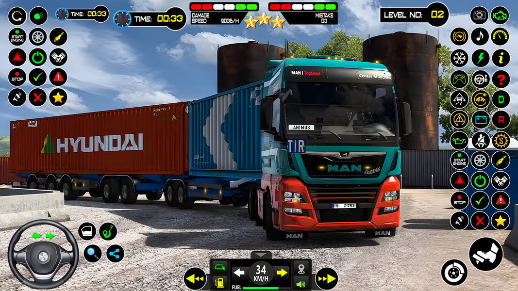 US cargo truck simulator games - Gameplay image of android game