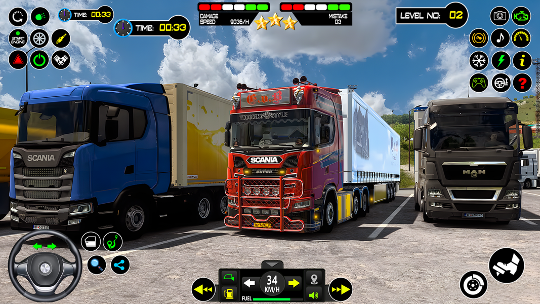 US cargo truck simulator games - Gameplay image of android game
