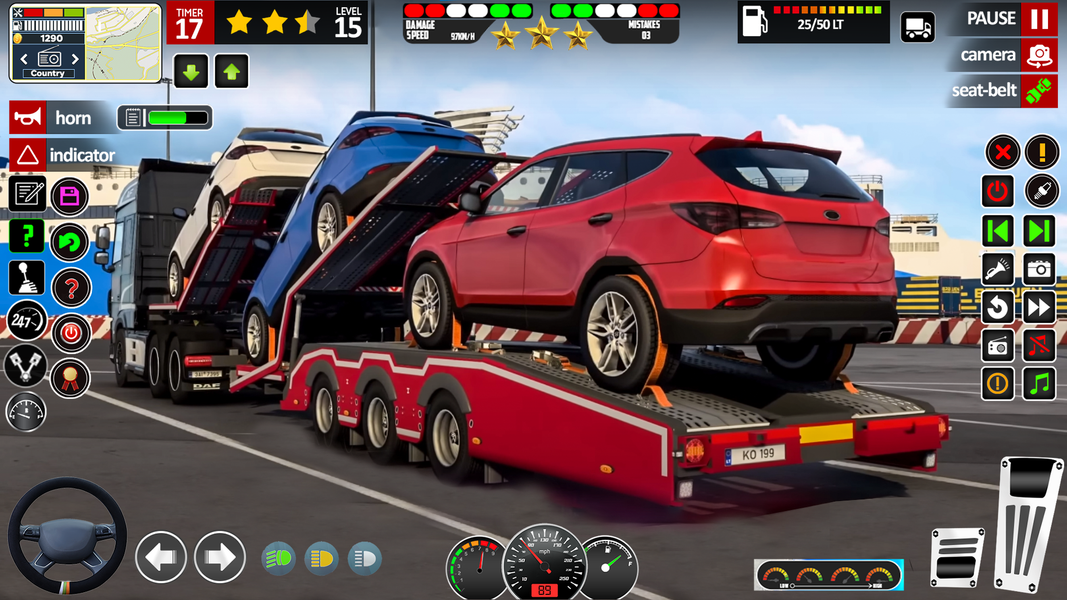US cargo truck simulator games - Gameplay image of android game