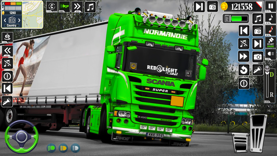US cargo truck simulator games - Gameplay image of android game