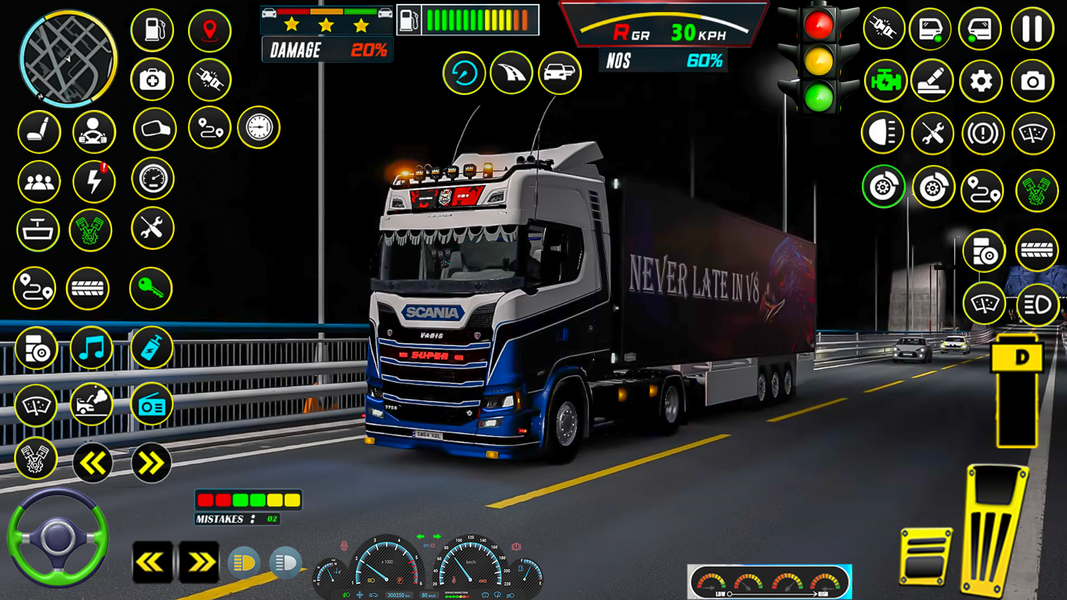 US cargo truck simulator games - Gameplay image of android game
