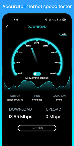 Speed test & wifi signal strength - Image screenshot of android app