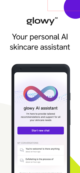 glowy AI - Skincare assistant - عکس برنامه موبایلی اندروید