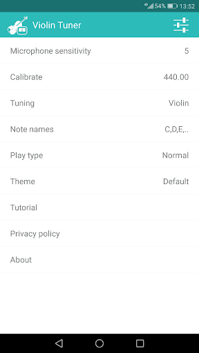 Violin Tuner - عکس برنامه موبایلی اندروید