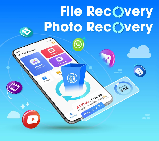 File Recovery, Photo Recovery - عکس برنامه موبایلی اندروید