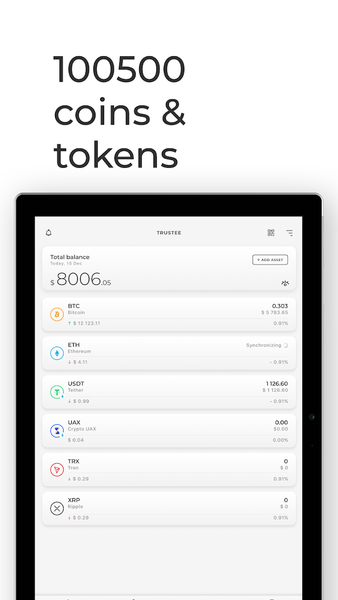 Trustee | crypto & btc wallet - عکس برنامه موبایلی اندروید