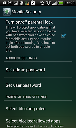 Mobile Security - عکس برنامه موبایلی اندروید
