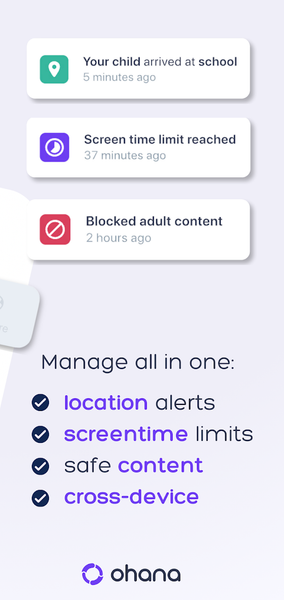 Ohana Screen Time Control App - Image screenshot of android app