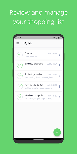 To Buy - Grocery Shopping List - Image screenshot of android app