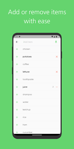 To Buy - Grocery Shopping List - Image screenshot of android app