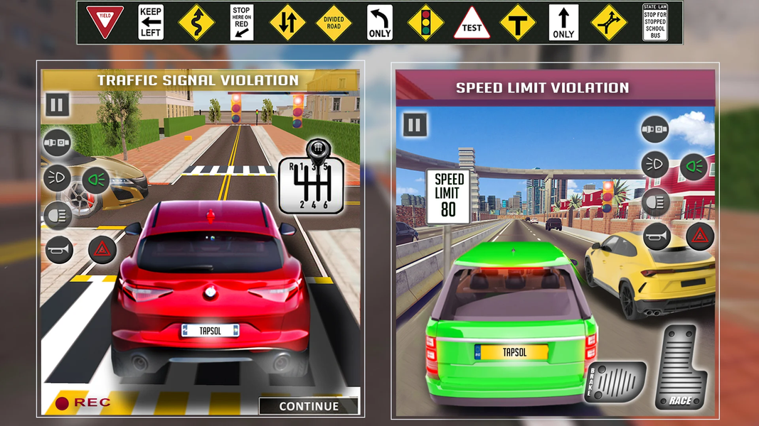 American car driving games - عکس بازی موبایلی اندروید