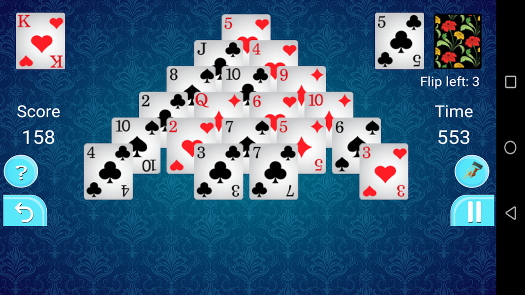 Pyramid Solitaire - Gameplay image of android game