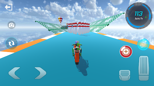 Super Hero Bike Stunt Racing - Gameplay image of android game