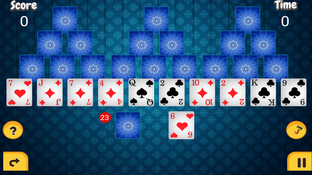 Tri Peaks Solitaire - Gameplay image of android game